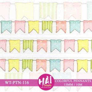 COLORFUL PENNANTS WASHI TAPE