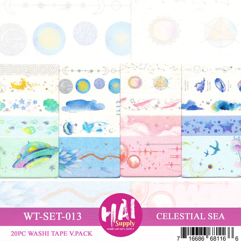 Celestial Sea - (20pc Washi Tape Set) - HAI Supply Direct